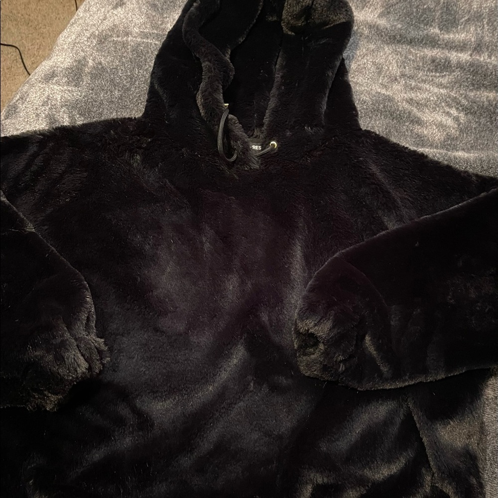 Express fuzzy pullover sweater